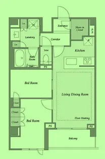 東京都新宿区四谷4【マンション】の間取り