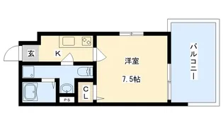 ドゥエリング千林商店街【1階】の間取り
