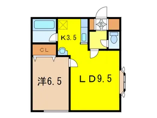 1LDKの間取り画像