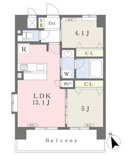 スプランディッド名駅NORTH【11階】の間取り