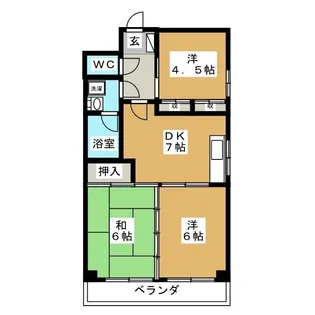 アベハイツ【1階】の間取り
