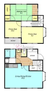 東京都中野区新井2【一戸建】の間取り