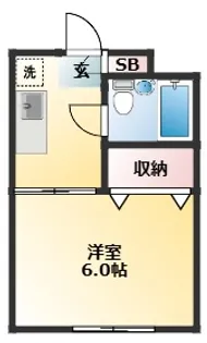 1Kの間取り画像