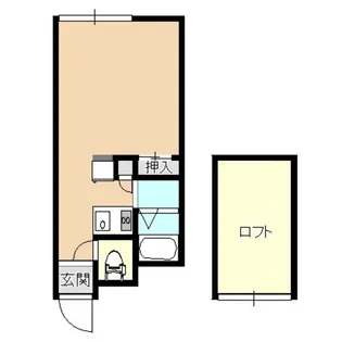 グリーンコート巣子A【1階】の間取り