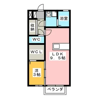 リレージュワン【1階】の間取り