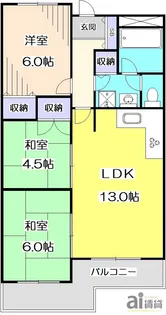 東京都練馬区石神井台3【マンション】の間取り