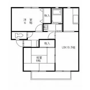 サンガーデンエスポワール C棟【2階】の間取り