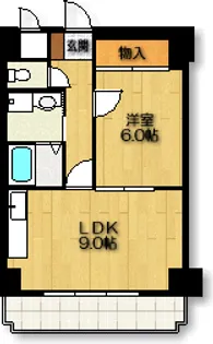 セラヴィ千種【6階】の間取り