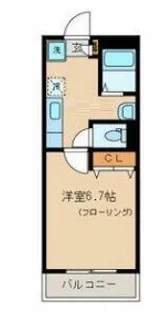 グランパルク駒場野【1階】の間取り
