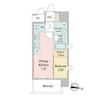 宮城県仙台市青葉区木町通1【マンション】の間取り