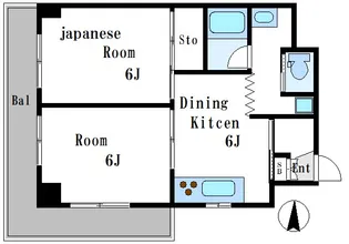 ヴェラハイツ木場【4階】の間取り