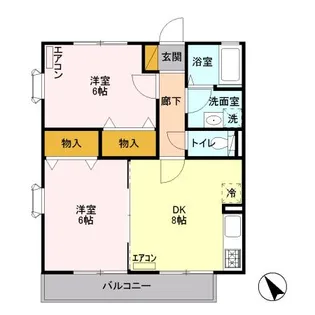 東京都狛江市東野川1【アパート】の間取り