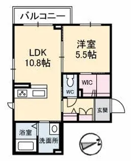 ラ・ベル・デ・ジュール(BELS認証)【1階】の間取り