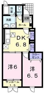 Le・Senat(ル・セナ)A【1階】の間取り
