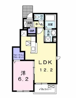 福島県郡山市大槻町字弥八池南【アパート】の間取り