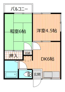 ハイツエフワイI【2階】の間取り