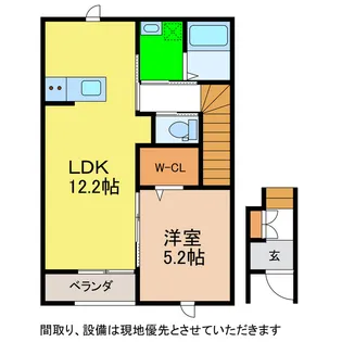シティハイツヤマフジII【2階】の間取り