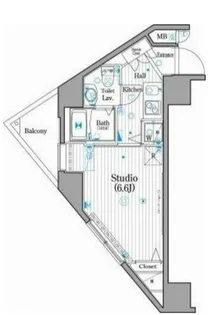 東京都北区王子3【マンション】の間取り