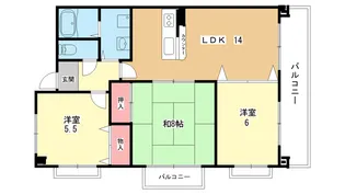 大阪府豊中市東豊中町5【マンション】の間取り
