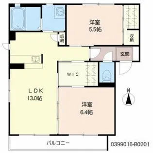 Green terrace レーブ【2階】の間取り