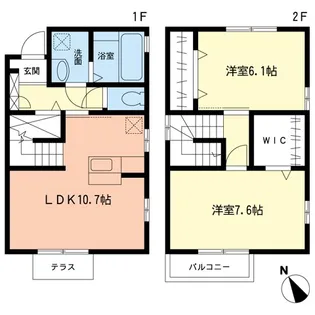 神奈川県秦野市堀西【一戸建】の間取り