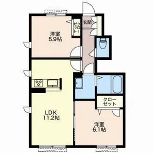 オリーブ【1階】の間取り