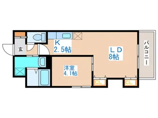 アクアリオ冴【6階】の間取り