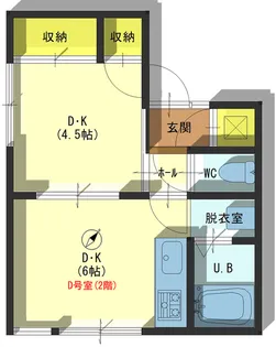 マロニエハイツ【2階】の間取り