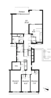 世田谷野毛レジデンス【3階】の間取り