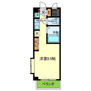 スペラーレ御影【3階】の間取り