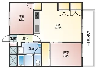 アルパ・ウエストヴィラ【4階】の間取り