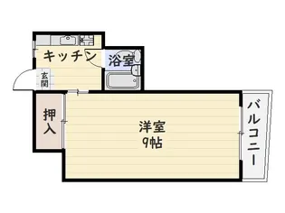 第三勝ビル【5階】の間取り