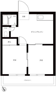 ビラ松木【1階】の間取り