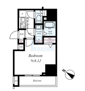 AXAS HY’s板橋区役所前【13階】の間取り