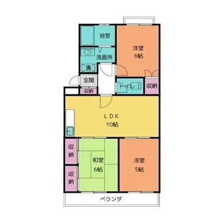 サンシャイン門池【3階】の間取り