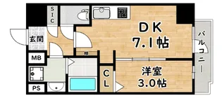 メインステージ大阪NorthGateII【5階】の間取り