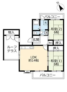 UR奈良青山【5階】の間取り
