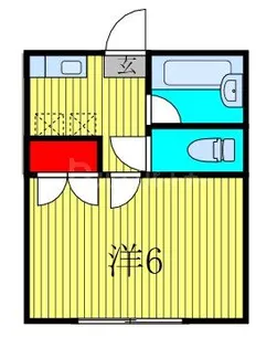 天台ハイリビング六番館【2階】の間取り