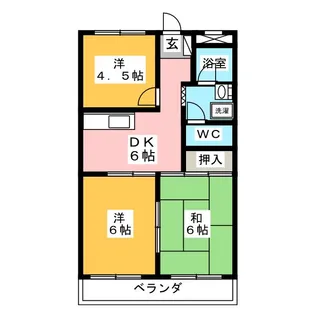 リバータウン美濃I【2階】の間取り