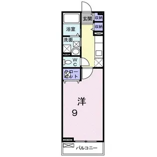 レジデンス芝辻【2階】の間取り