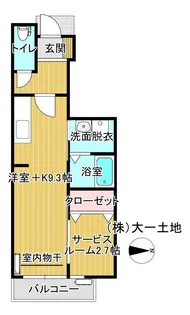 イーストA【1階】の間取り