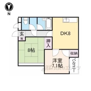 ウエストワン3【3階】の間取り