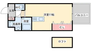 エスペランサ西天満【6階】の間取り