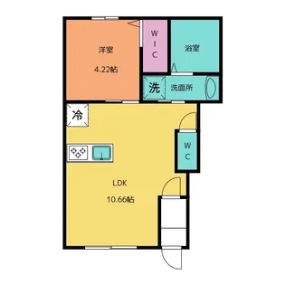 クリザンテーム白子【1階】の間取り