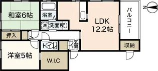グランシード西原 A棟【1階】の間取り