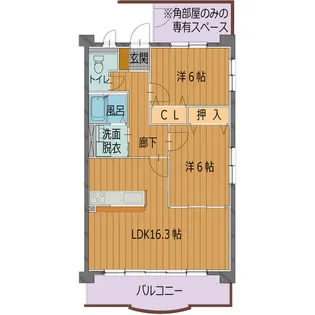 フォレストパーク Dio【2階】の間取り