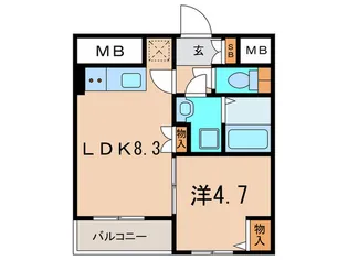 FIORE SHIBUYA【3階】の間取り