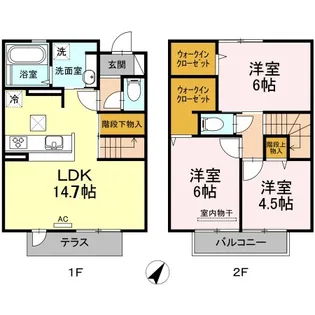 パークスクエア城南壱・弐・参番館 弐番館【2階】の間取り