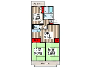 TOWAハイネス【1階】の間取り