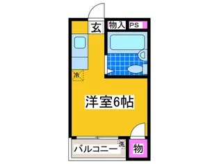 コーポラスアビコ【4階】の間取り